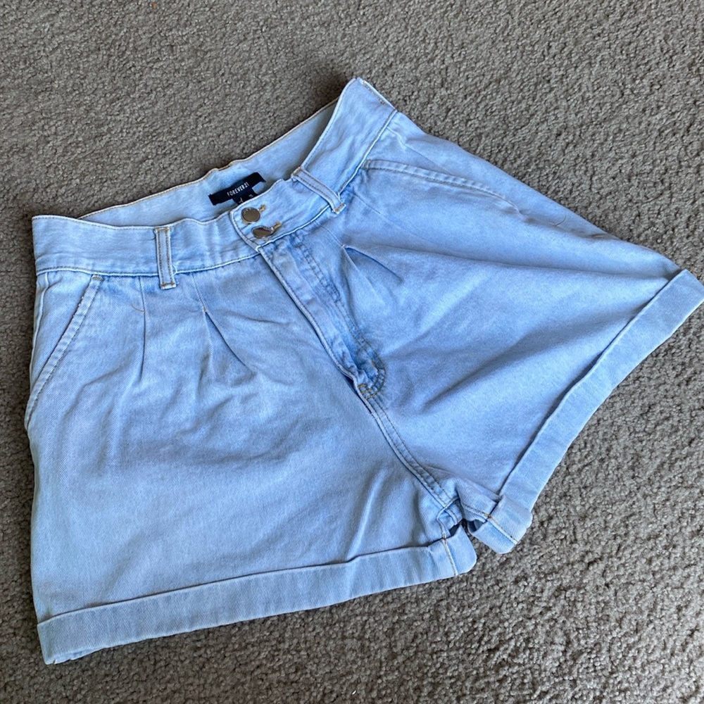 High Waisted, Pleated Shorts